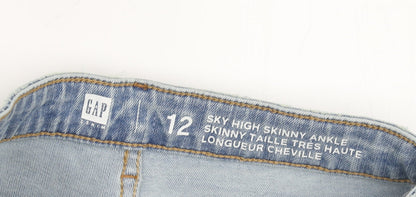 Gap Girls Blue Skinny Jeans Size 12, High-Rise