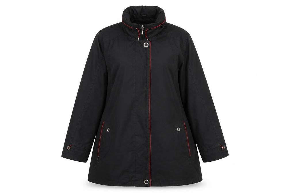 Womens UK Size 14 Klassik Black Rain Coat