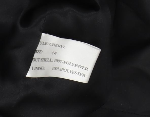 Womens UK Size 14 Klassik Black Rain Coat