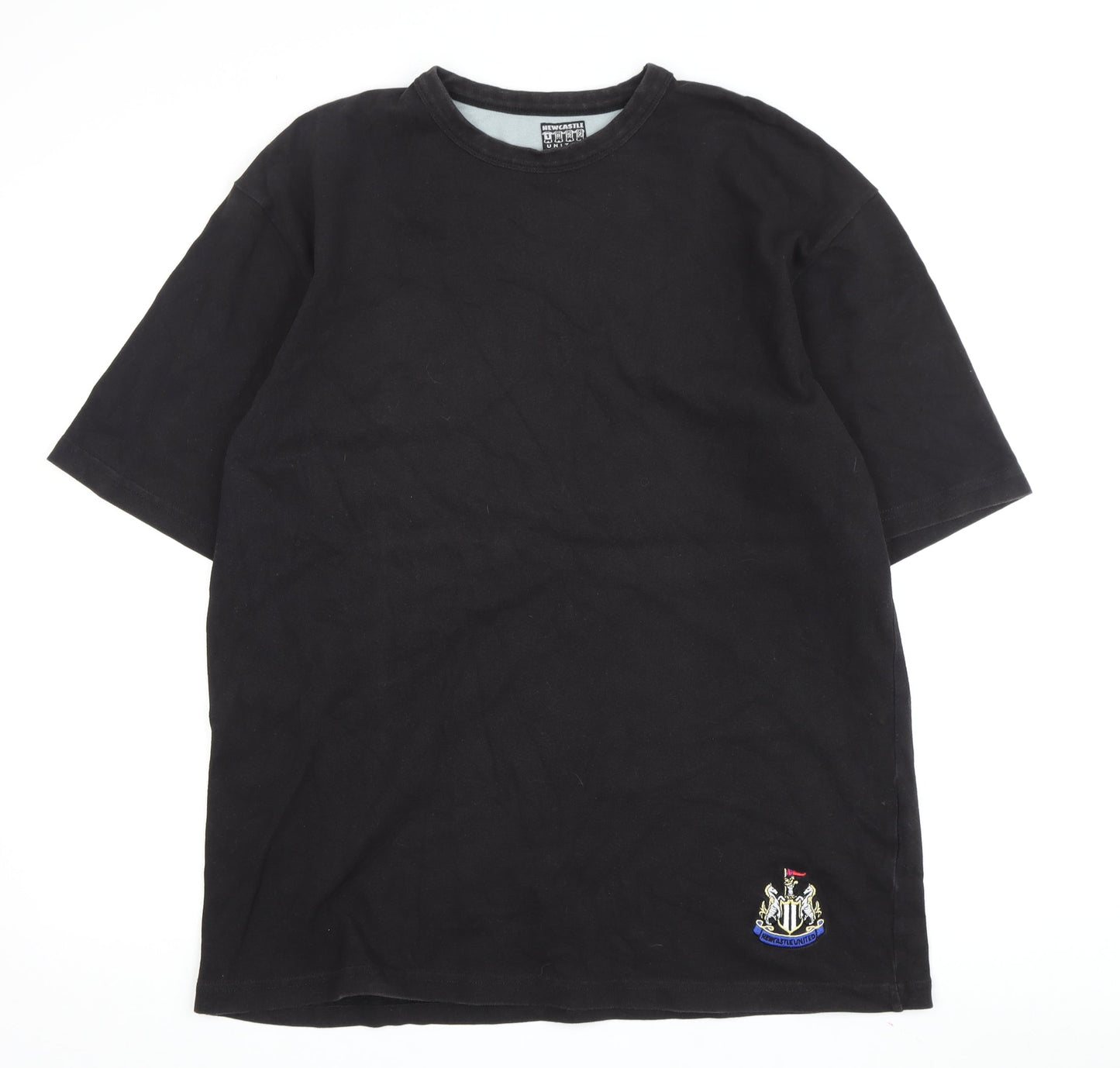 Newcastle United Black Men's M T-Shirt, Crew Neck Casual