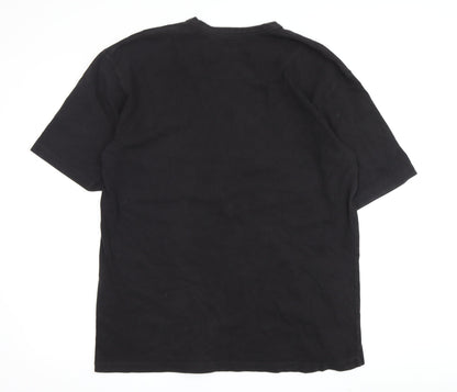 Newcastle United Black Men's M T-Shirt, Crew Neck Casual