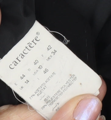 Caractère Women's Black Blazer, Size 14, Formal, Lined