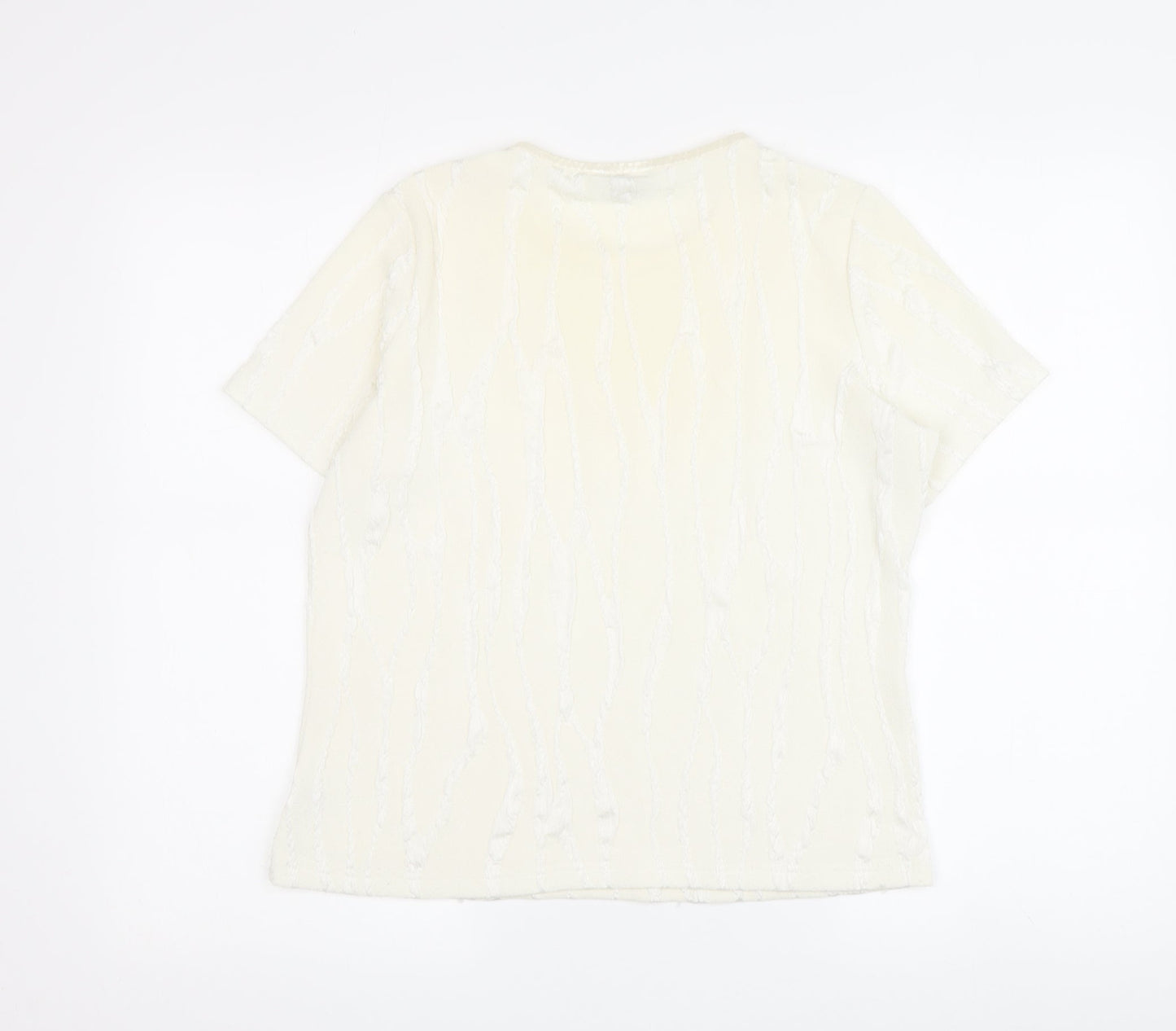 Classics by Berketex Women's Ivory T-Shirt Size 14