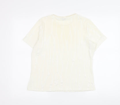 Classics by Berketex Women's Ivory T-Shirt Size 14