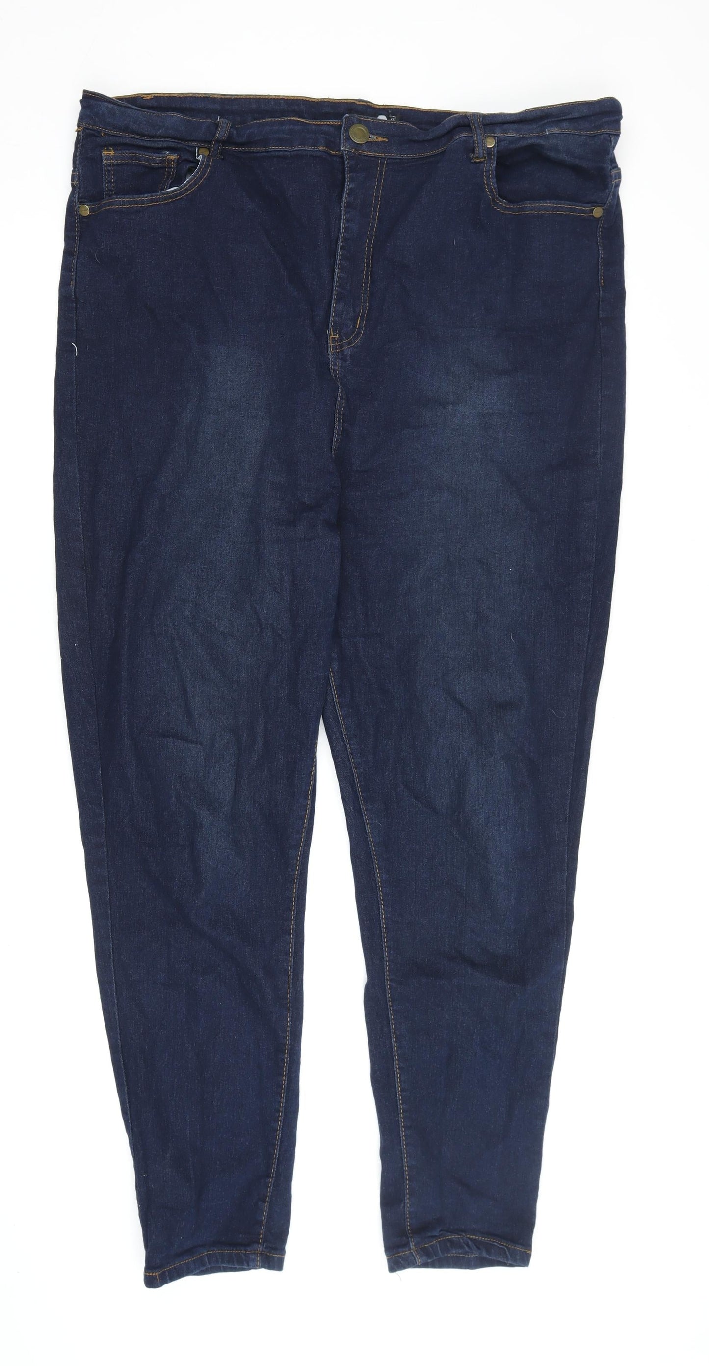 Boohoo Women's Blue Skinny Jeans Size 22