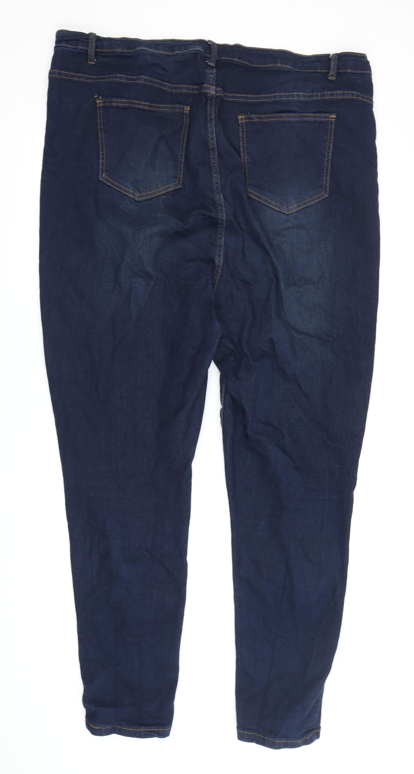 Boohoo Women's Blue Skinny Jeans Size 22