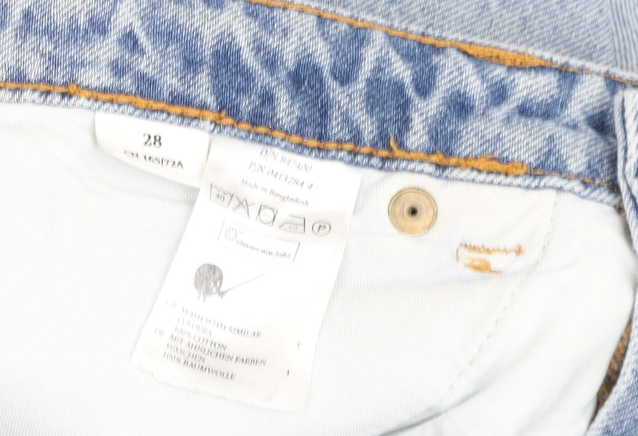 Womens UK Size 28 VERO MODA Regular Fit Mom Blue Jeans