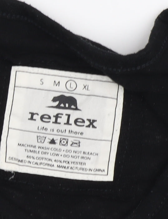 Reflex Unisex Black Crew T-Shirt M California Theme