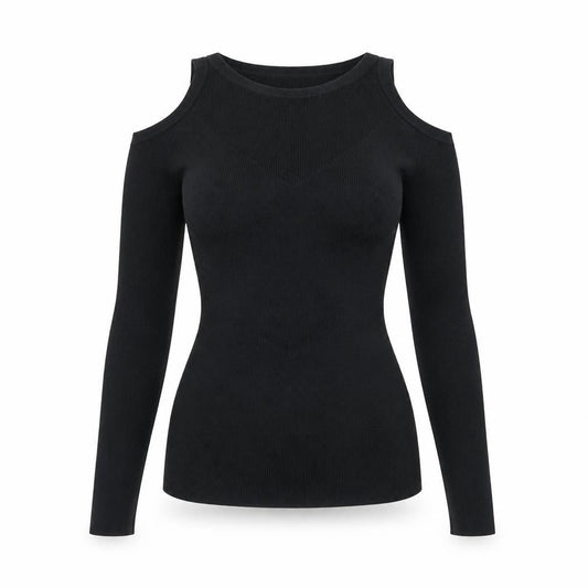 Womens UK Size 8 Whistles Black Basic T-Shirt