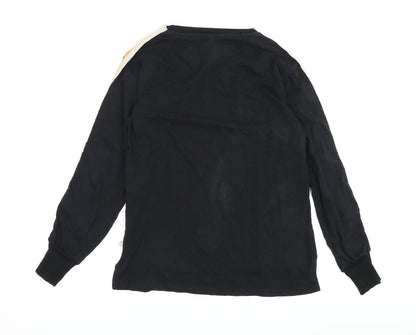 Womens UK Size XS Scotch & Soda Black Jersey T-Shirt