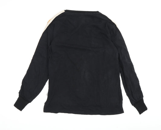Womens UK Size XS Scotch & Soda Black Jersey T-Shirt