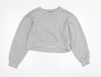 Zara Grey Women's S Pullover Sweatshirt