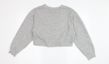 Zara Grey Women's S Pullover Sweatshirt