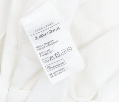 & Other Stories Girls White T-Shirt, Size 12, Classic Style