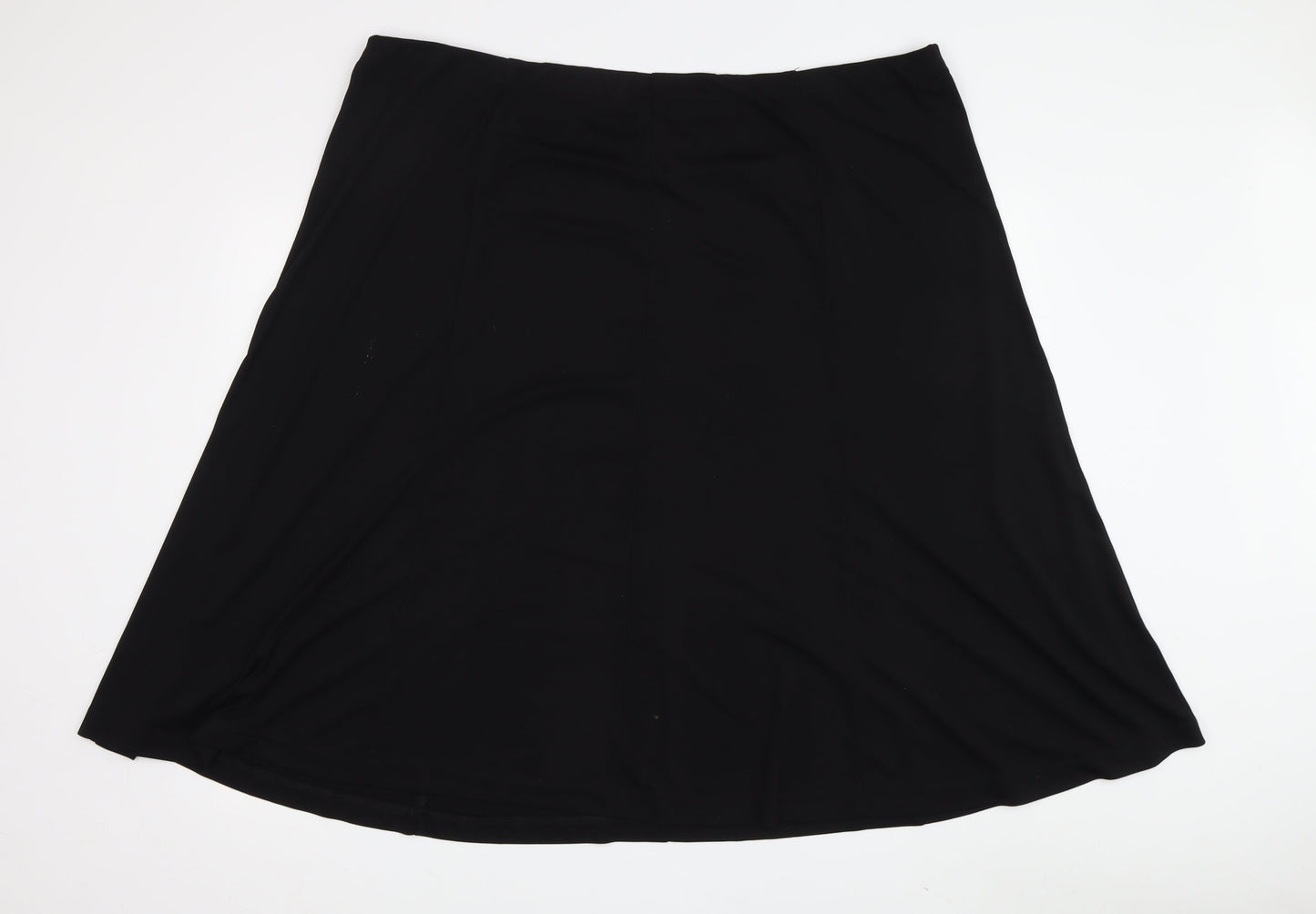 Classics Women's Black A-Line Knee Length Skirt