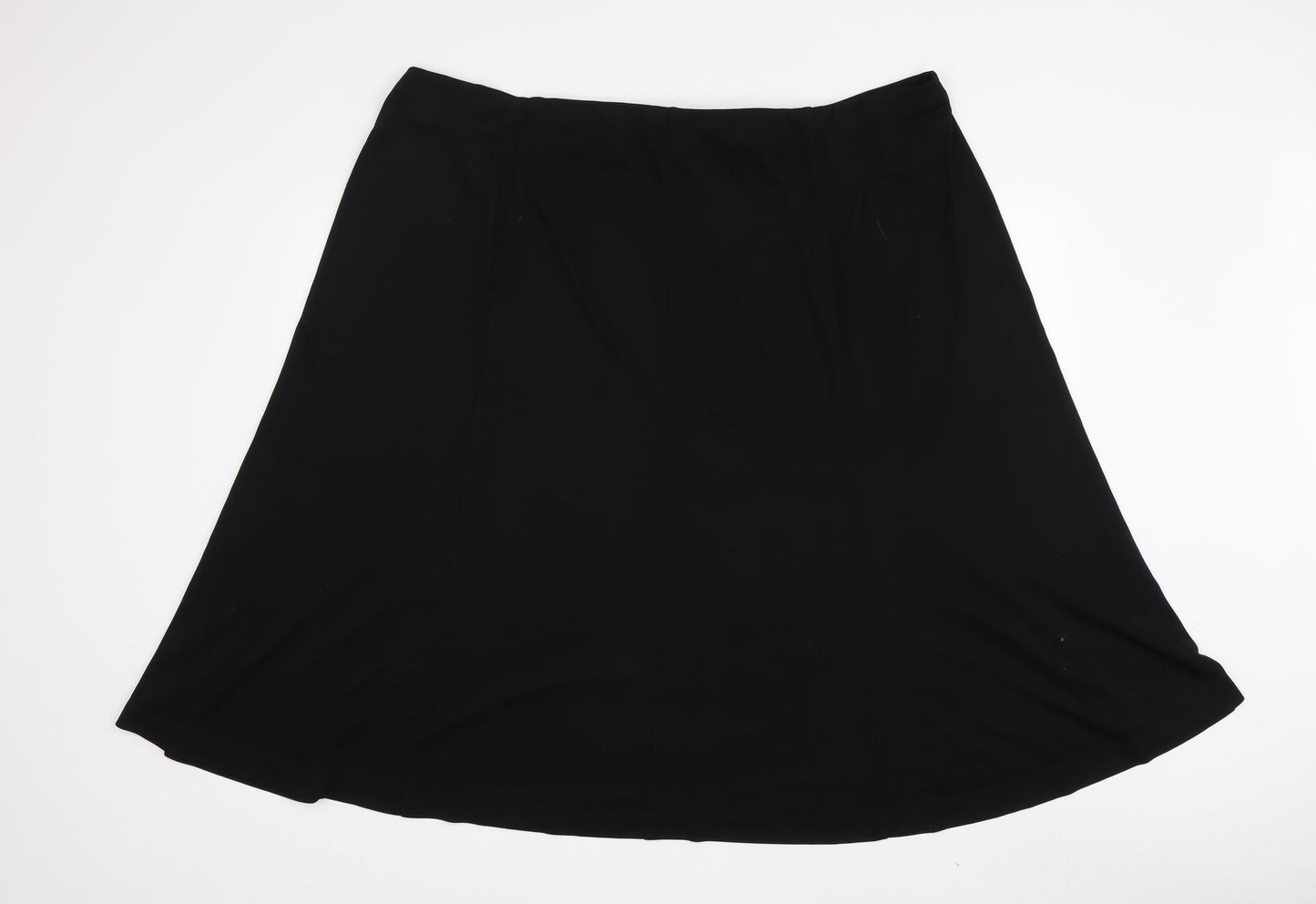 Classics Women's Black A-Line Knee Length Skirt