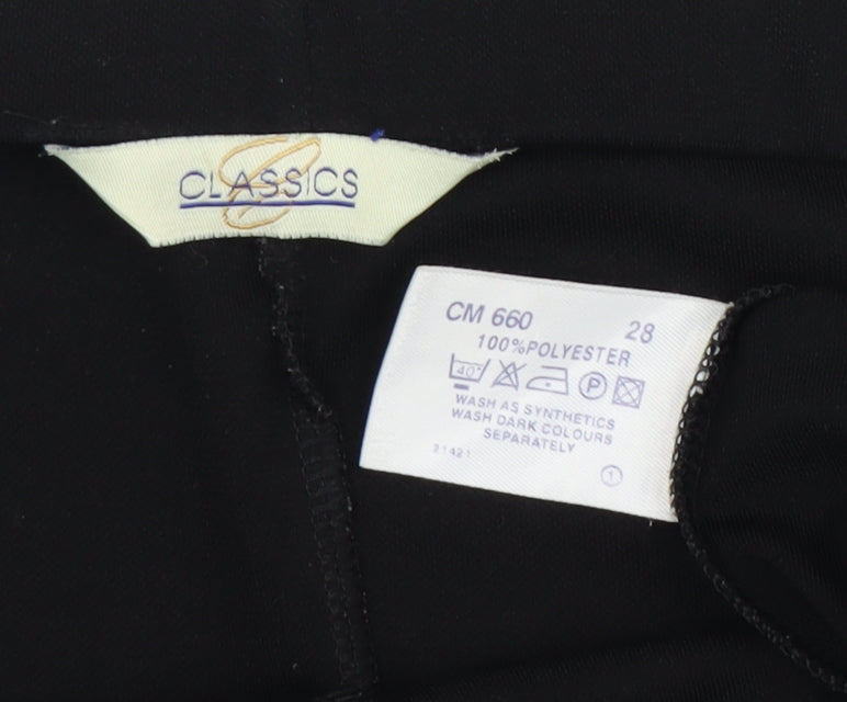 Classics Women's Black A-Line Knee Length Skirt