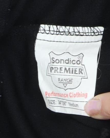 Sondico Men's Black Athletic Shorts - Medium