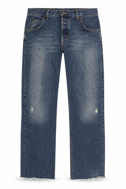 Mens UK Size 36-32 Lee Regular Fit Straight Blue Jeans