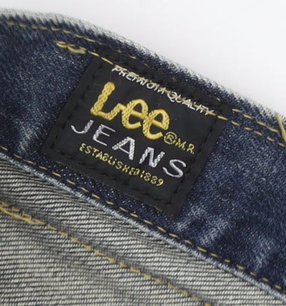 Lee Men's Blue Straight Denim Jeans, Size 36-32