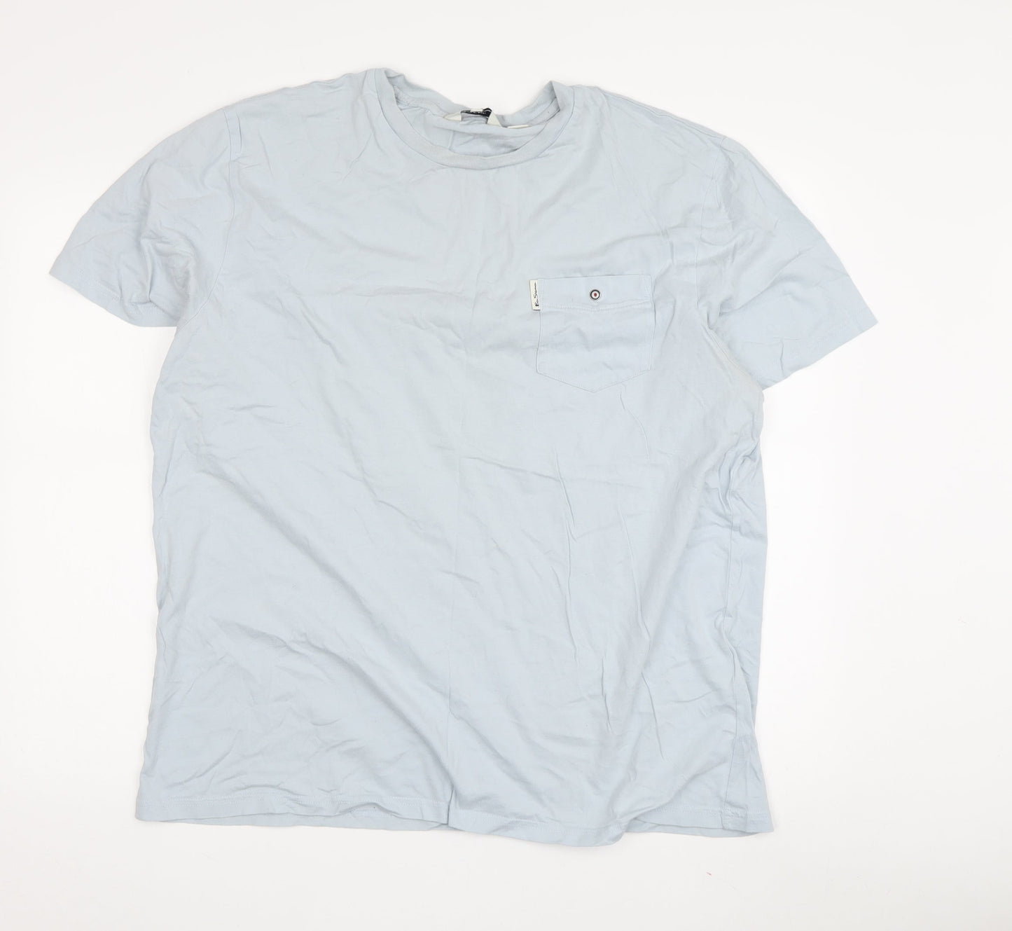 Mens UK Size 2XL Ben Sherman Blue  T-Shirt