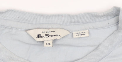 Mens UK Size 2XL Ben Sherman Blue  T-Shirt