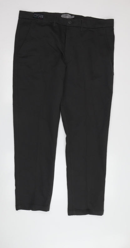 Marks and Spencer Men's Black Slim Fit Chino Trousers
