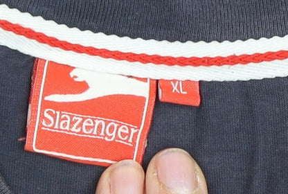 Slazenger Men’s XL Blue V-Neck T-Shirt