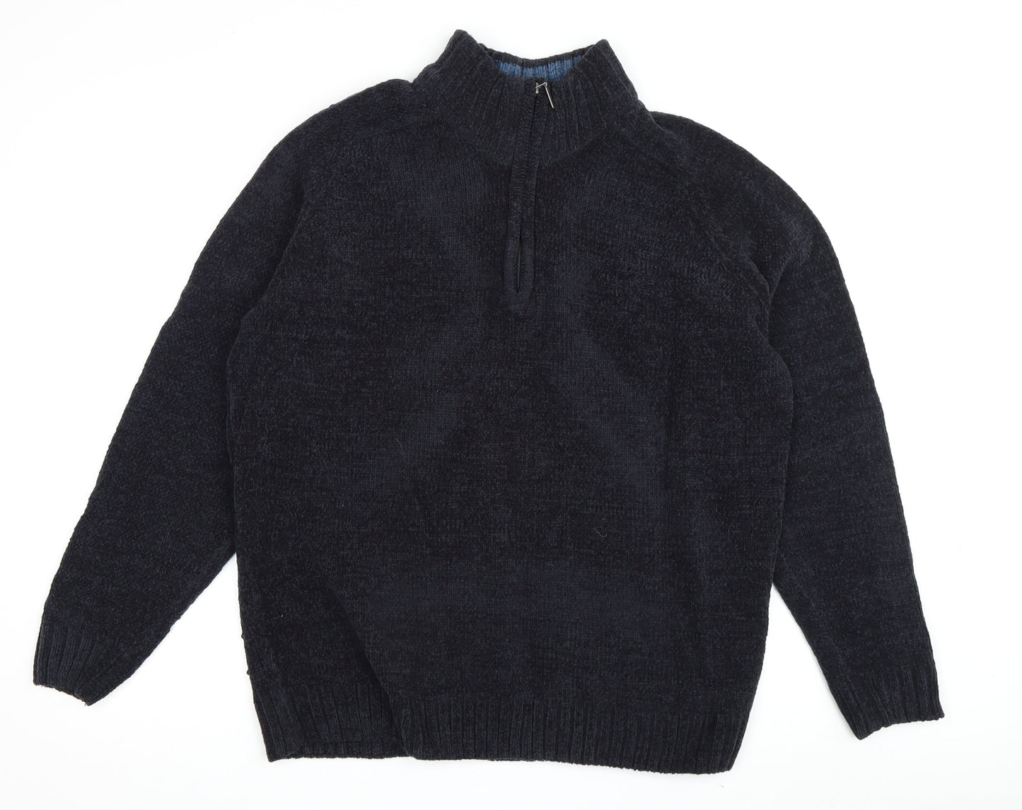 EWM Men's Black Cotton Pullover Jumper M