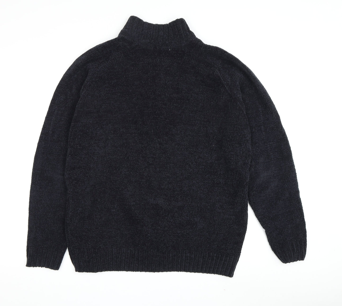 EWM Men's Black Cotton Pullover Jumper M