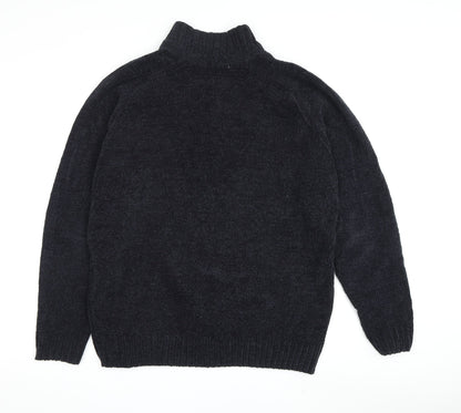 EWM Men's Black Cotton Pullover Jumper M