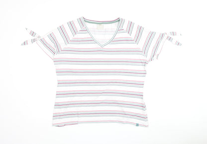 Trespass Women's Striped T-Shirt, Size 16, White