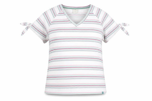 Trespass Women's Striped T-Shirt, Size 16, White