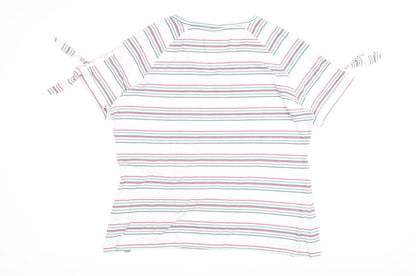Trespass Women's Striped T-Shirt, Size 16, White