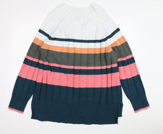 Womens UK Size L NEXT Multicoloured Pullover Jumper
