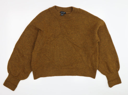 Womens UK Size L New Look Brown Pullover Jumper