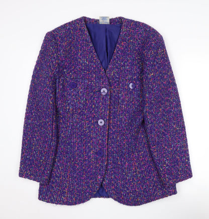 Womens UK Size 14 Alexon Regular Purple Suit Jacket