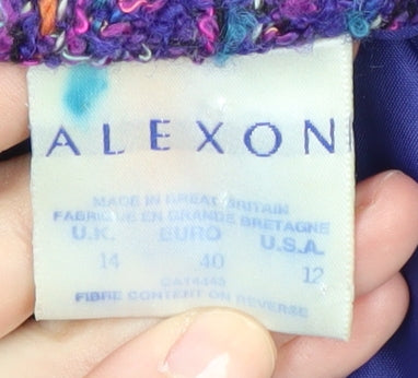 Womens UK Size 14 Alexon Regular Purple Suit Jacket