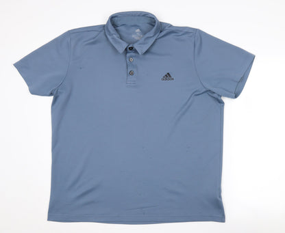 Adidas Men’s Blue XL AEROREADY Polo Shirt