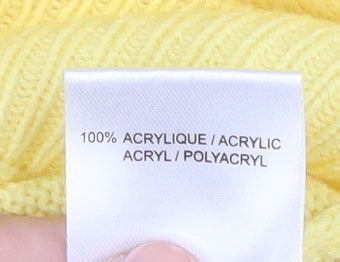 Damart Women's Yellow V-Neck Pullover Jumper L