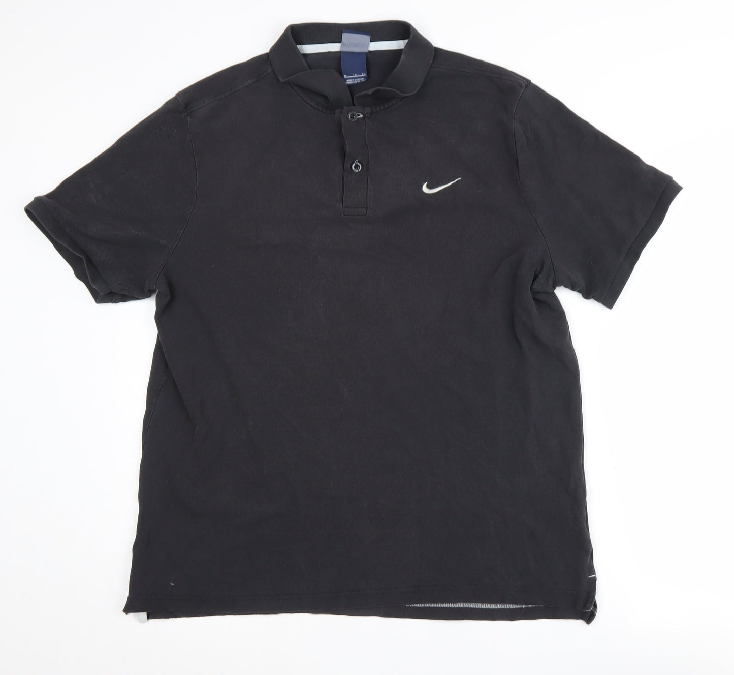Nike Men's Black Polo Shirt XL Short Sleeve