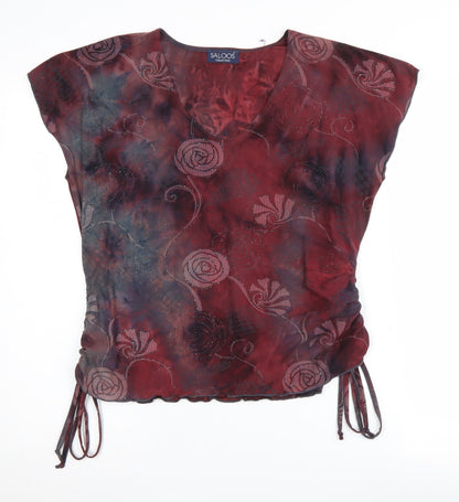 Womens UK Size M/L Saloos Multicoloured  Blouse