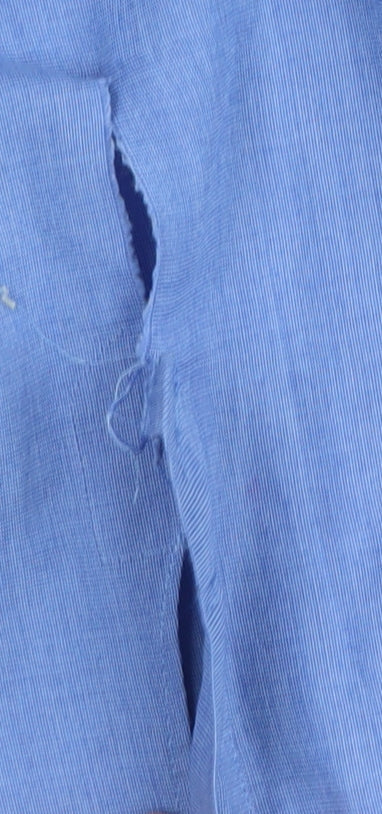 Daniel Hechter Men's Casual Blue Button-Up Shirt Size 16.5