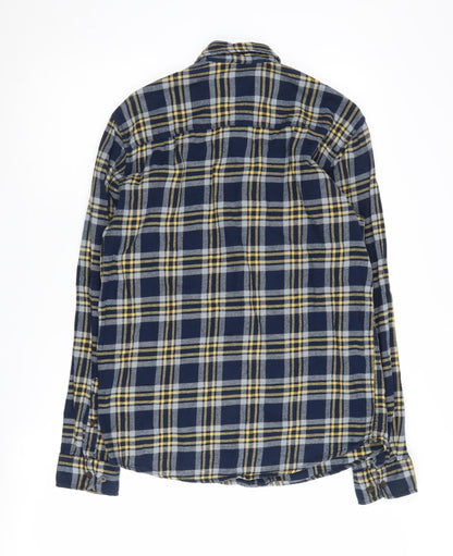 Jack & Jones Men's Blue Plaid Casual Shirt S