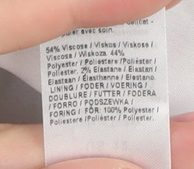 River Island Women's Grey Check Blazer, Size 16