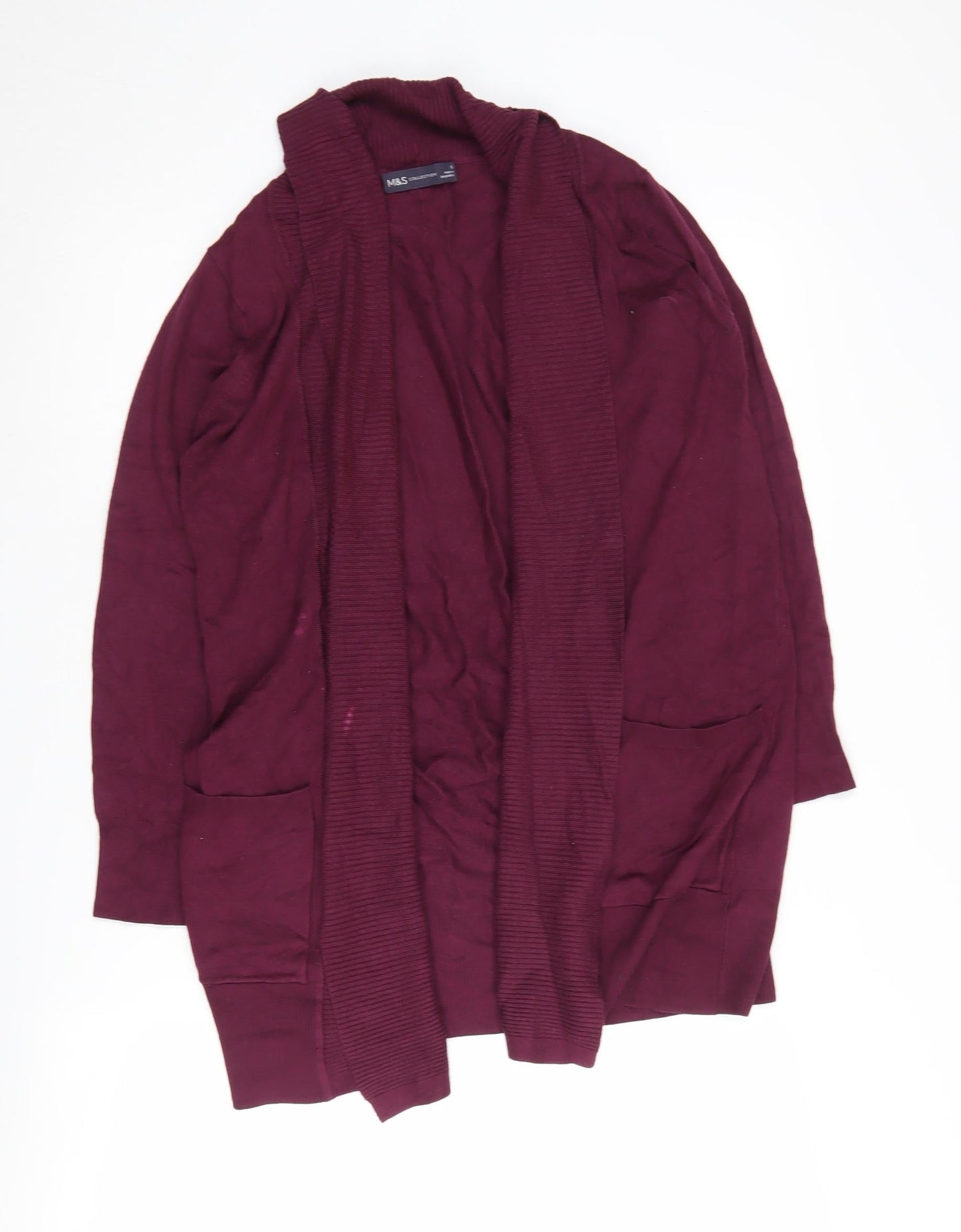 Womens UK Size S Marks and Spencer Purple Cardigan Jumper