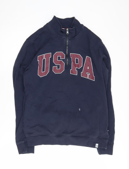 U.S. Polo Assn. Men's Blue M Logo Sweatshirt