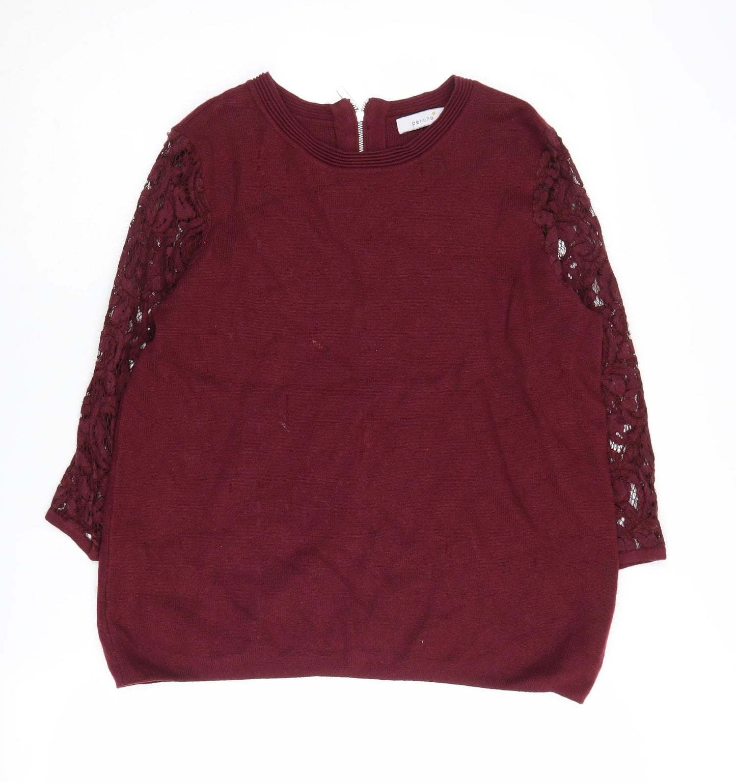 Womens UK Size 12 Marks and Spencer Red Pullover Jumper