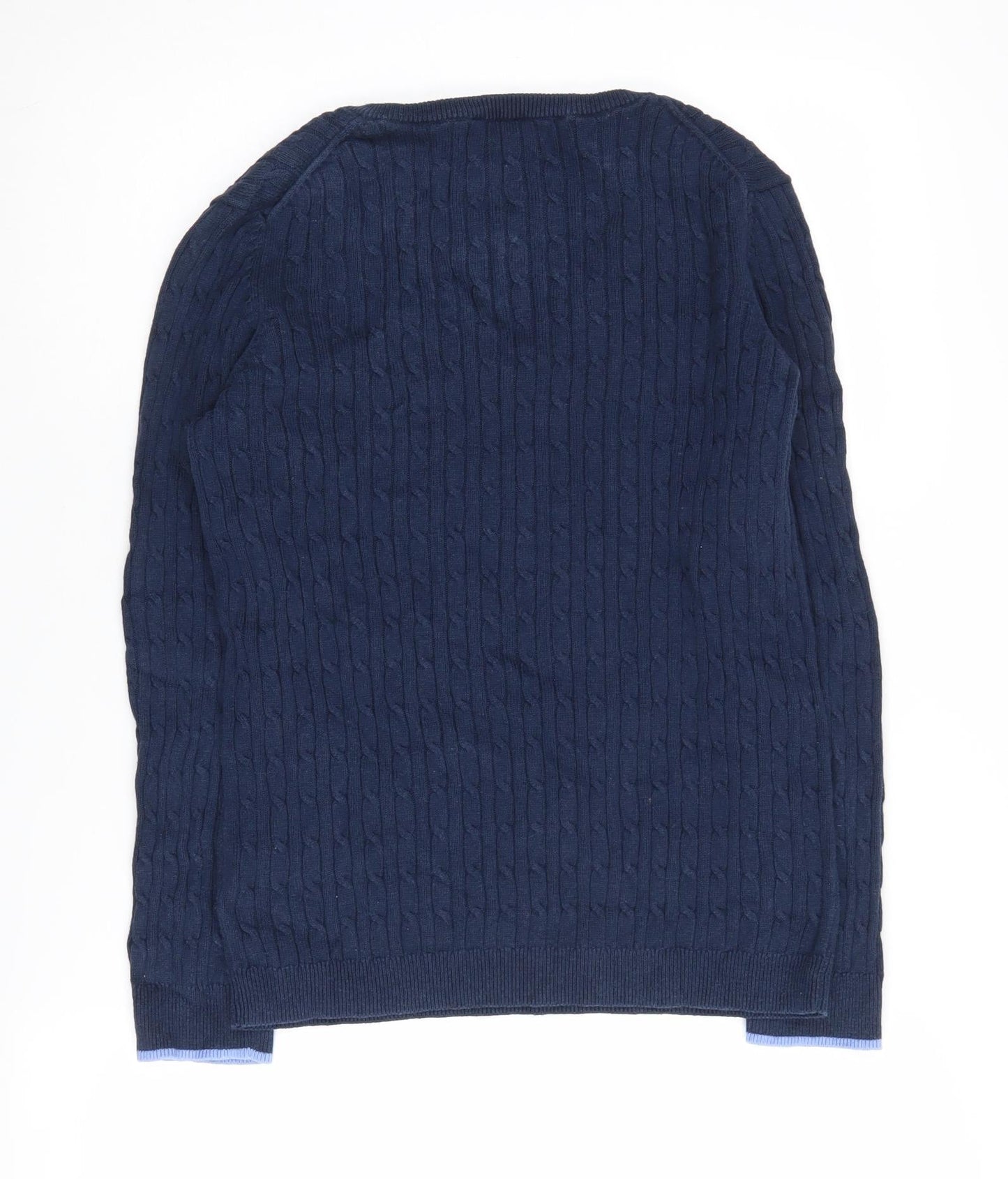 Womens UK Size 12 Crew Clothing Company Blue Pullover Jumper