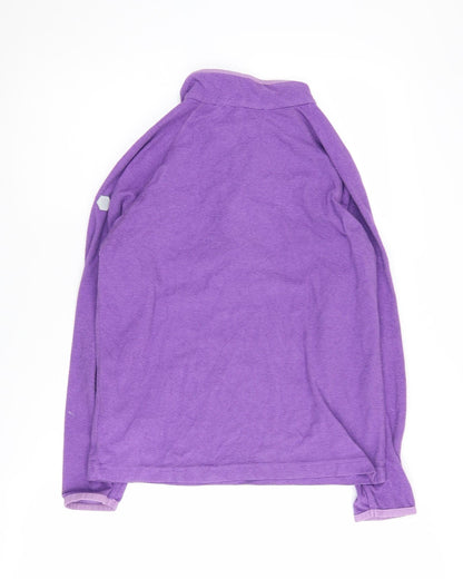 Regatta Girls Purple Half-Zip Sweatshirt 14 Years